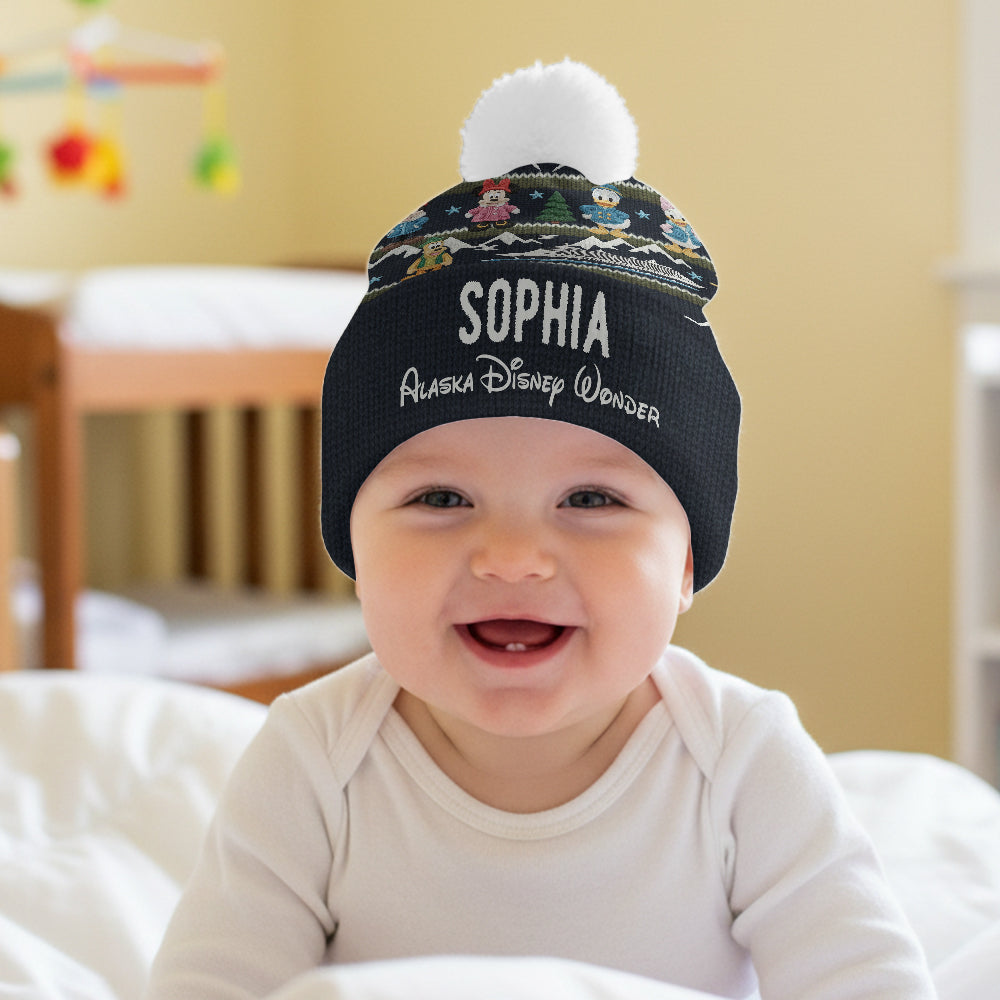 Personalized Disney Themed Beanie Hat Custom Name Gift Beanie Hat GradoCreations