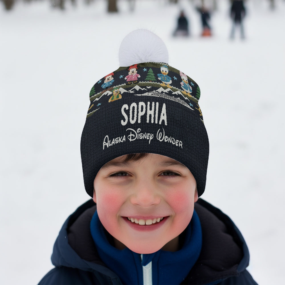 Personalized Disney Themed Beanie Hat Custom Name Gift Beanie Hat GradoCreations