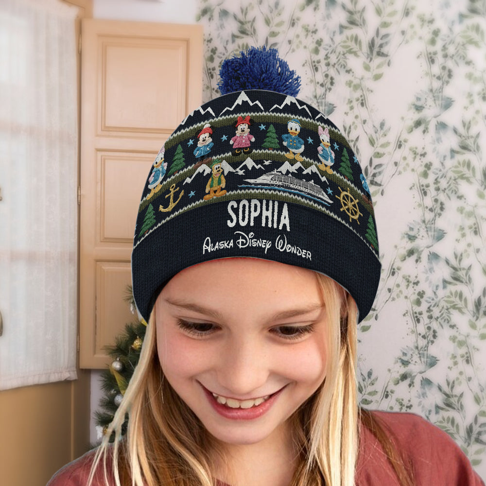 Personalized Disney Themed Beanie Hat Custom Name Gift Beanie Hat GradoCreations