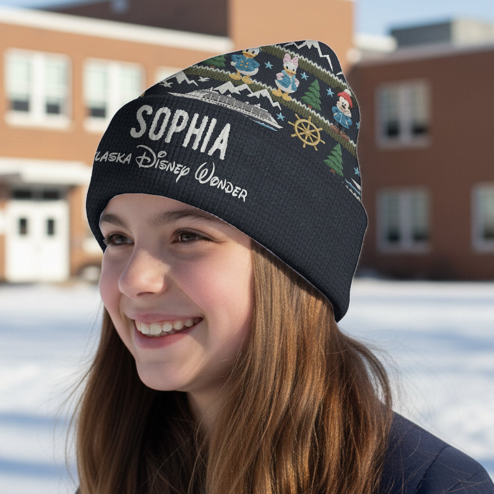 Personalized Disney Themed Beanie Hat Custom Name Gift Beanie Hat GradoCreations
