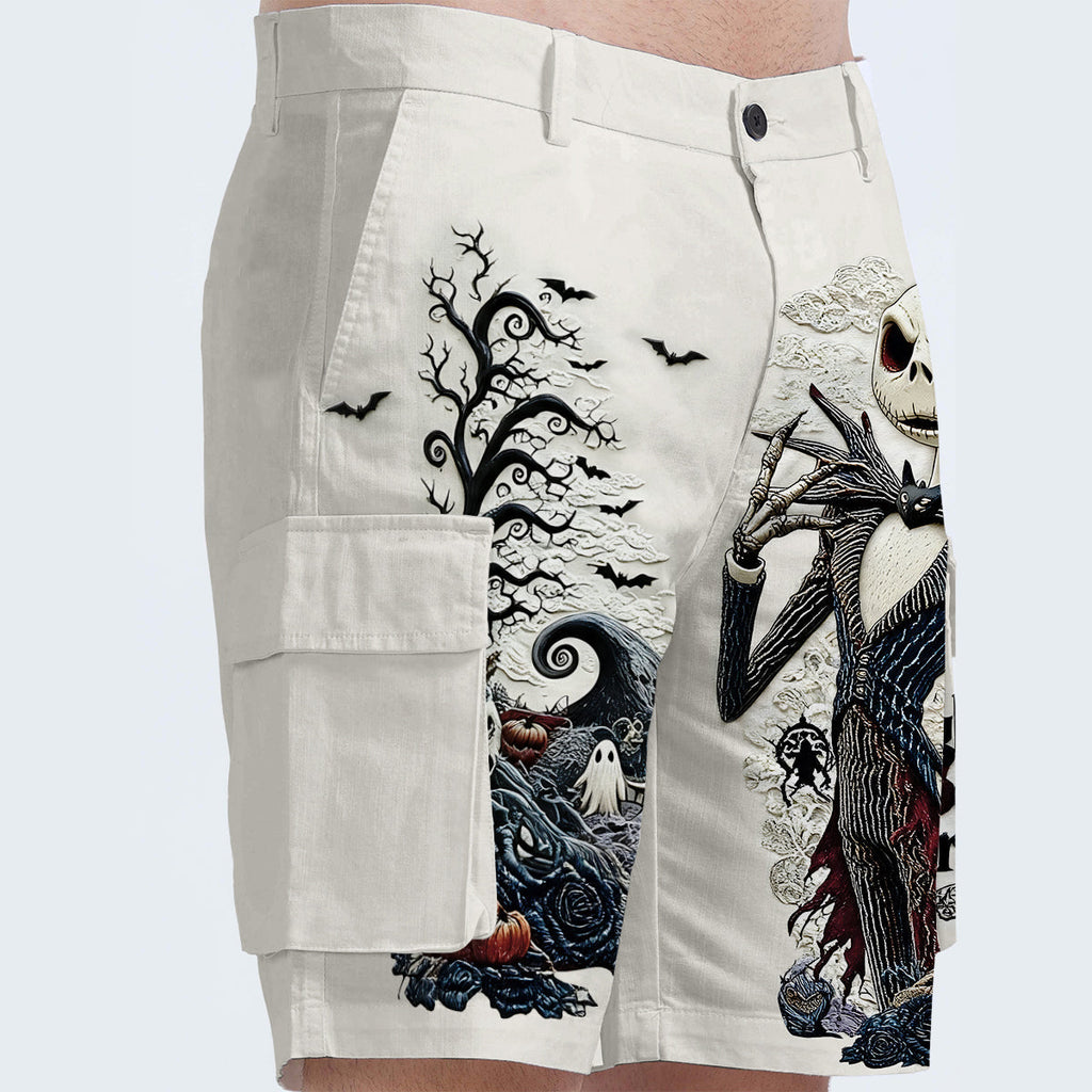 Personalized Nightmare Cargo Shorts with Belt Gift Idea Cargo Shorts With Belt GradoCreations