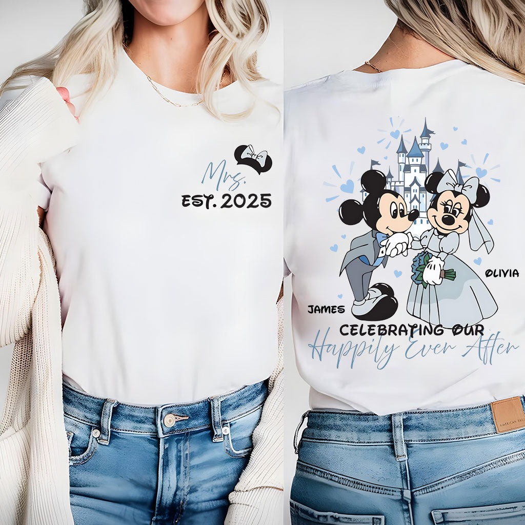 Personalized Disney Mouse T-Shirt & Hoodie for Couples - Custom Name & Date Gift T-shirt & Hoodie GradoCreations