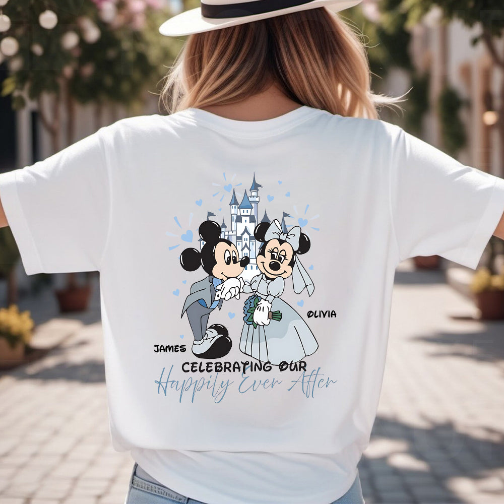 Personalized Disney Mouse T-Shirt & Hoodie for Couples - Custom Name & Date Gift T-shirt & Hoodie GradoCreations