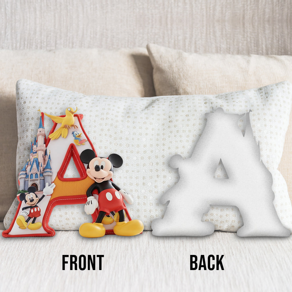 Personalized Mouse Shaped Pillow Custom Name Gift for Kids One-sided Shaped Pillow GradoCreations