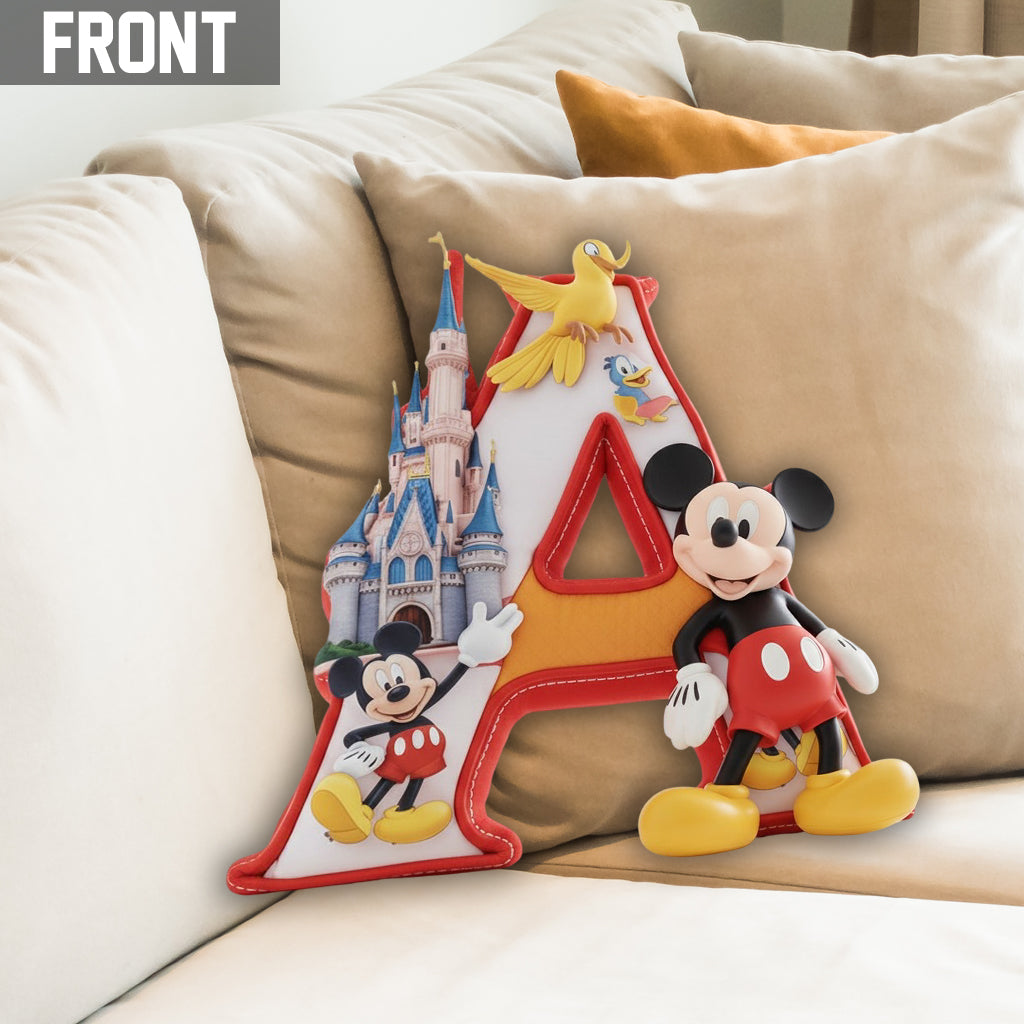 Personalized Mouse Shaped Pillow Custom Name Gift for Kids One-sided Shaped Pillow GradoCreations