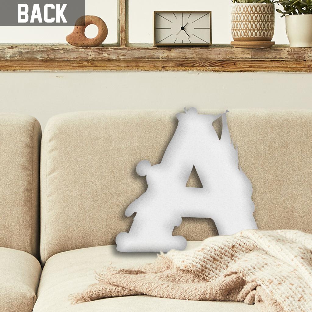 Personalized Mouse Shaped Pillow Custom Name Gift for Kids One-sided Shaped Pillow GradoCreations