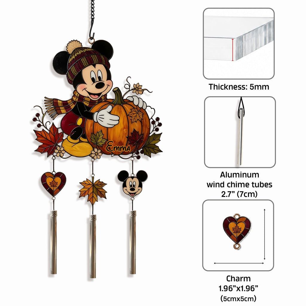 Personalized Mickey Mouse Wind Chime Charm for Kids Wind Chime With Charm GradoCreations