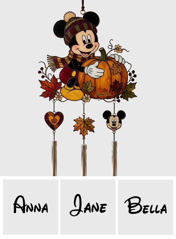 Personalized Mickey Mouse Wind Chime Charm for Kids Wind Chime With Charm GradoCreations