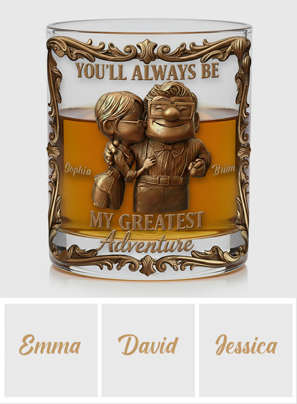 Personalized Couple Whiskey Glass Custom Name Gift for Anniversary Whiskey Glass GradoCreations