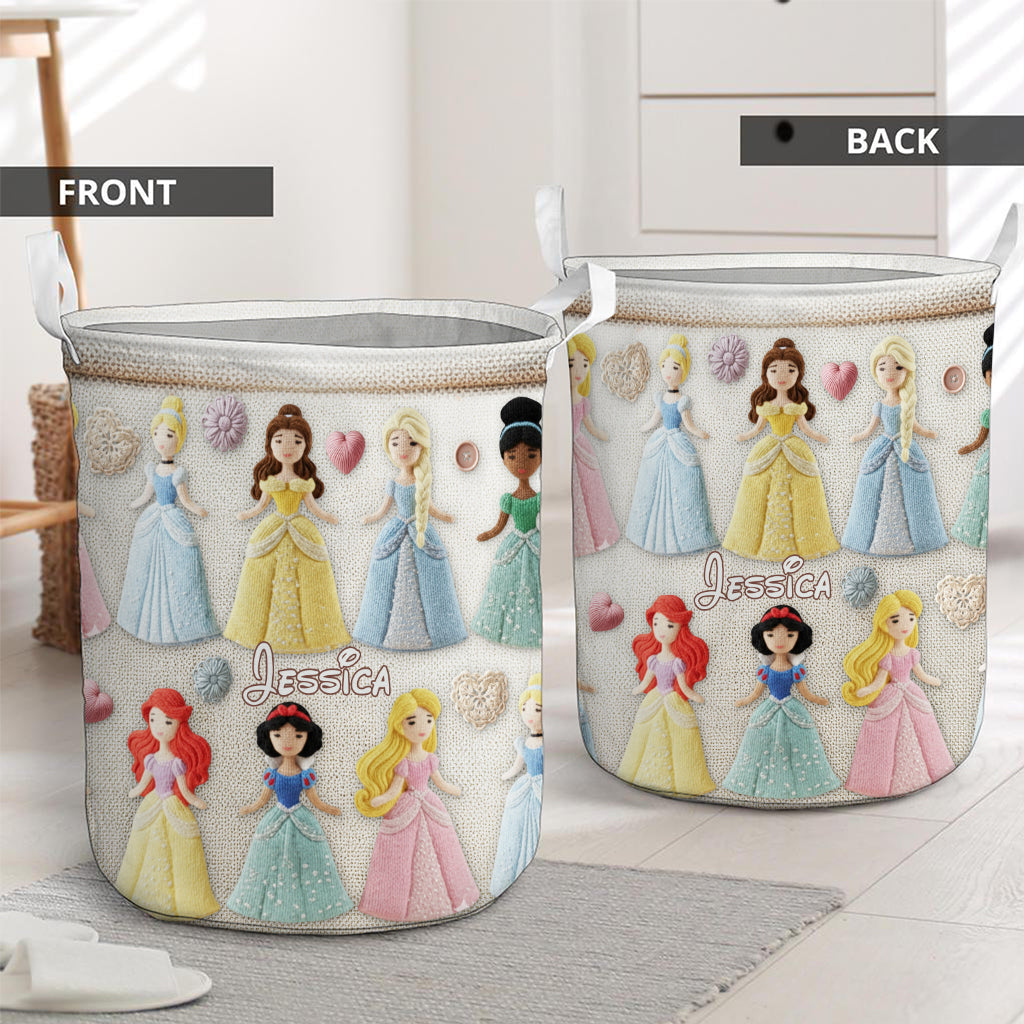 Personalized Princesses Storage Basket for Kids | Fun Gift Idea Laundry Basket GradoCreations