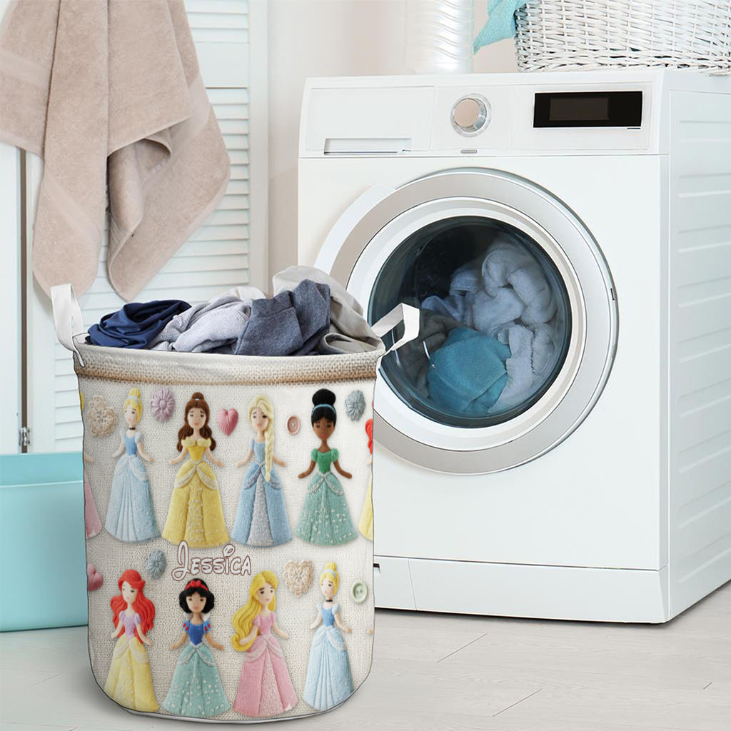 Personalized Princesses Storage Basket for Kids | Fun Gift Idea Laundry Basket GradoCreations