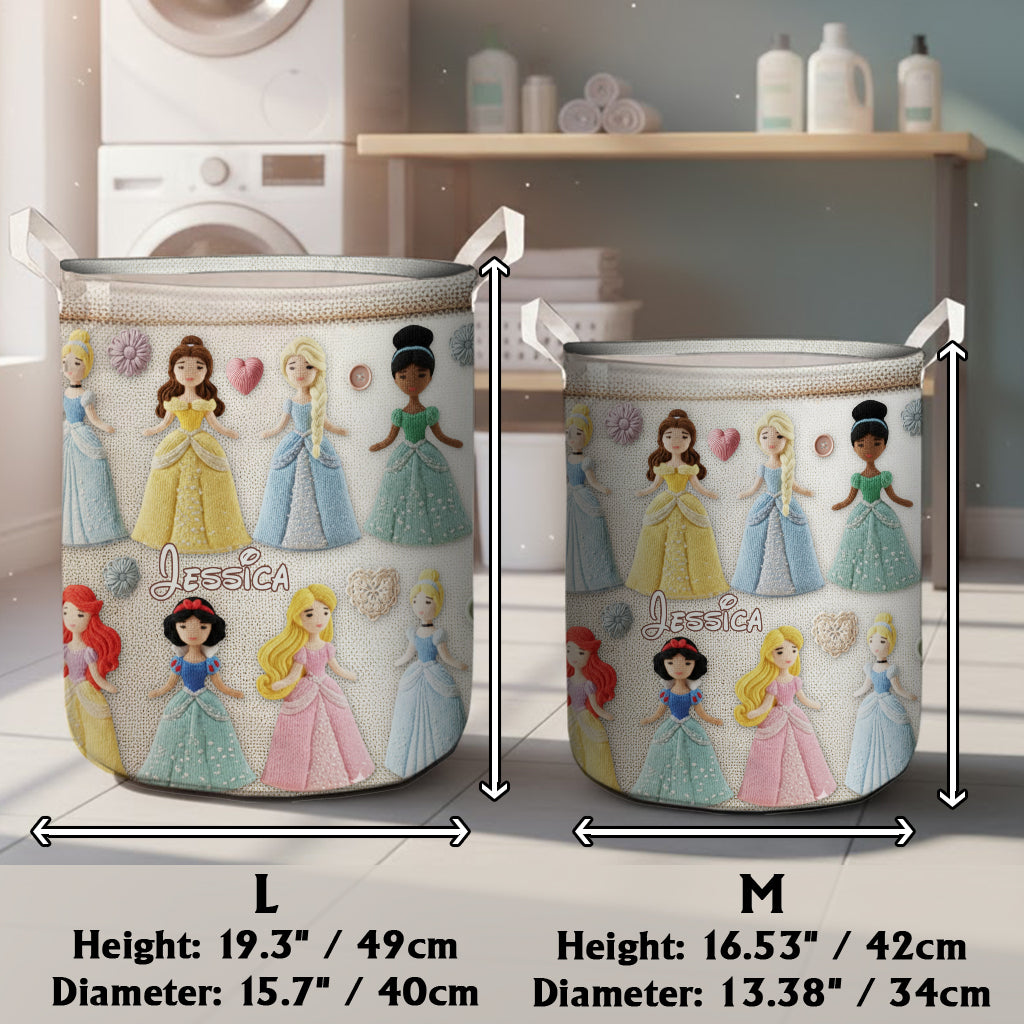Personalized Princesses Storage Basket for Kids | Fun Gift Idea Laundry Basket GradoCreations