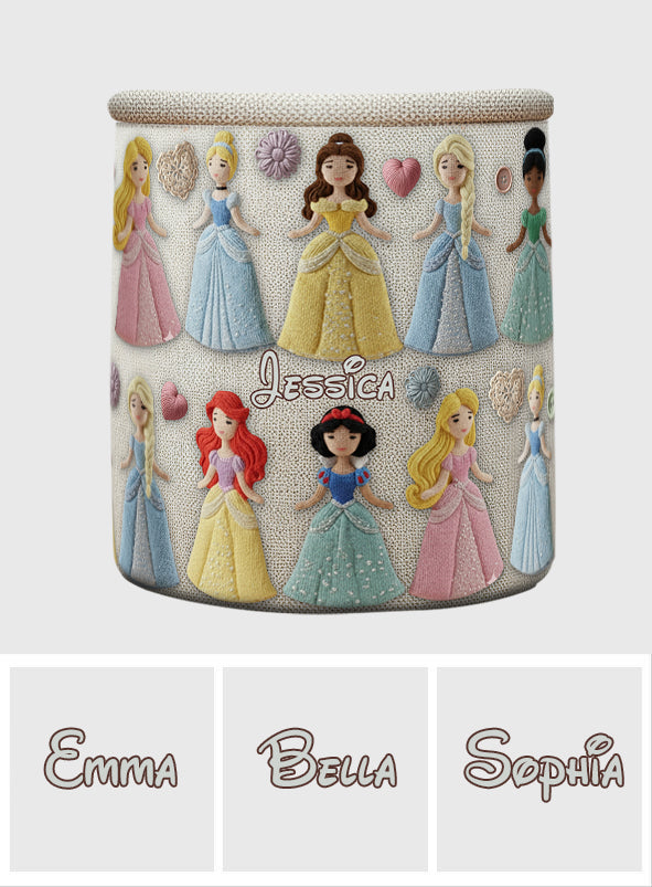 Personalized Princesses Storage Basket for Kids | Fun Gift Idea Laundry Basket GradoCreations