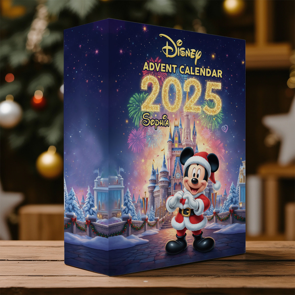 Personalized Advent Calendar with Ornaments Christmas Gift Idea Folded Advent Calendar With Ornaments GradoCreations