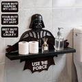 Personalized Wooden Floating Shelf Darth Vader Design for Gifts Wooden Floating Shelf GradoCreations
