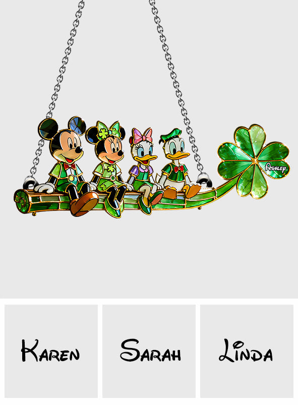 Personalized Disney Mouse Suncatcher Ornament for Home Decor Window Hanging Suncatcher Ornament GradoCreations