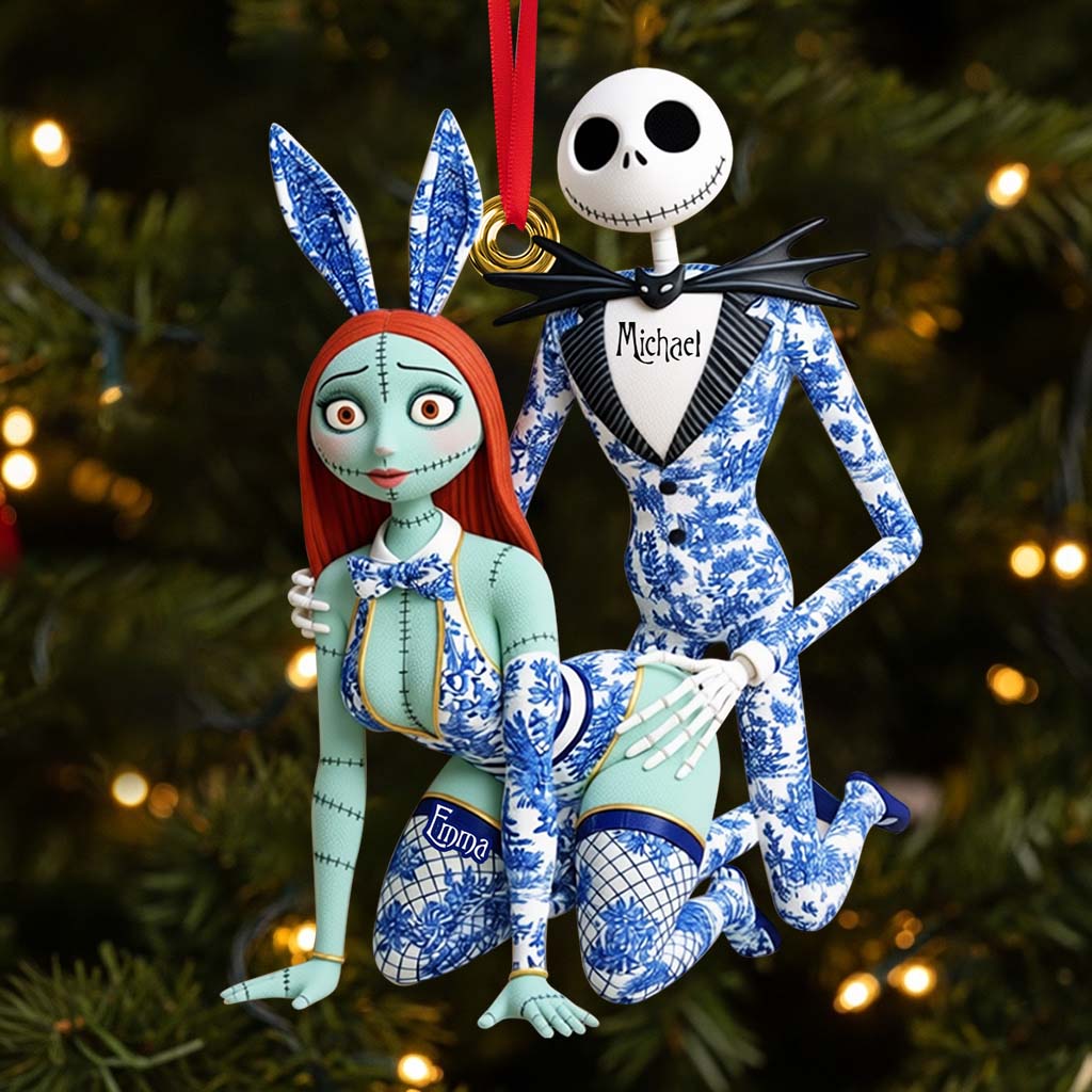 Personalized Nightmare Before Christmas Ornament Custom Name Gift for Christmas Ornament GradoCreations