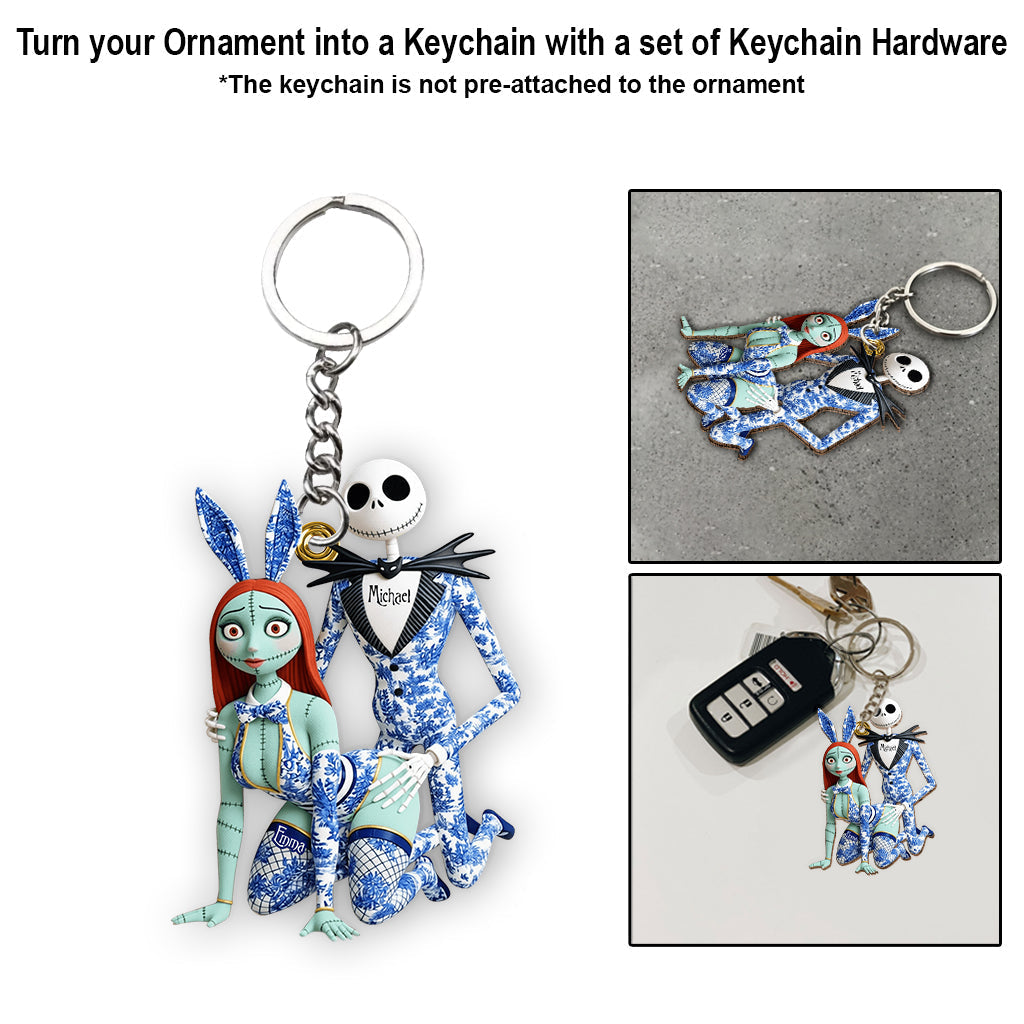 Personalized Nightmare Before Christmas Ornament Custom Name Gift for Christmas Ornament GradoCreations