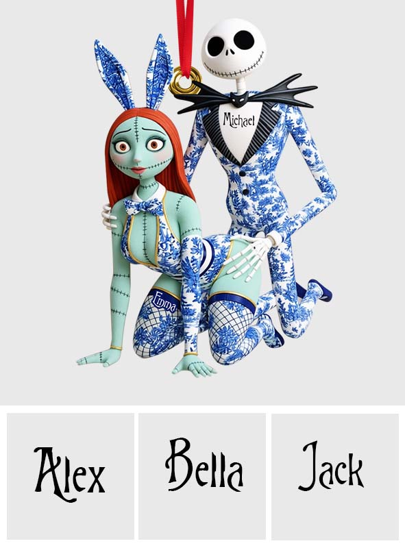 Personalized Nightmare Before Christmas Ornament Custom Name Gift for Christmas Ornament GradoCreations