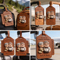 Personalized Luggage Tag for Couples - Custom Adventure Design Luggage Tag GradoCreations