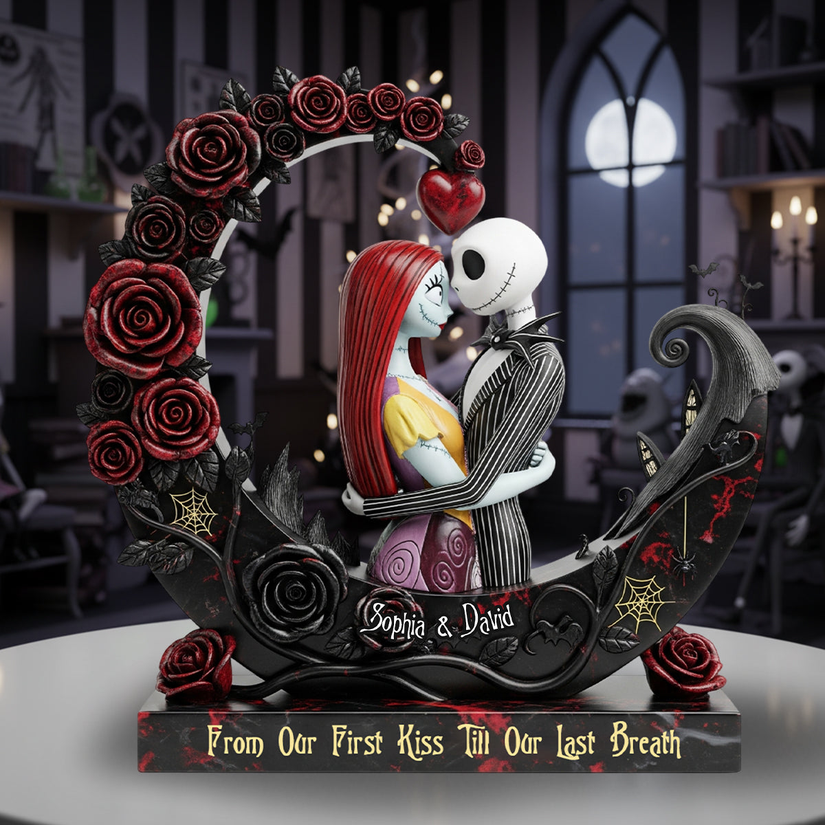 Personalized Acrylic Plaque Till Our Last Breath Custom Name Gift for Couple Custom Shaped Acrylic Plaque GradoCreations