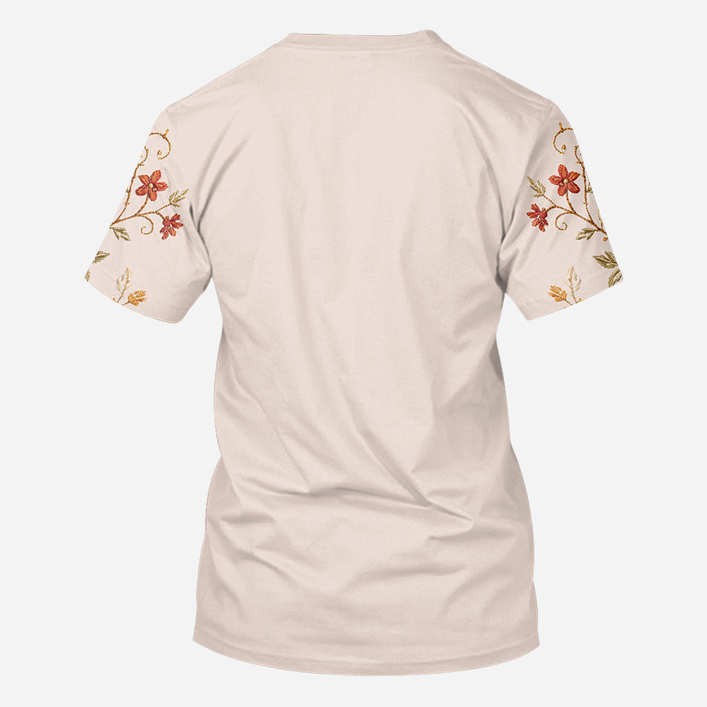 Personalized Autumn Vibes AOP Shirt Gift for Her AOP Shirt GradoCreations