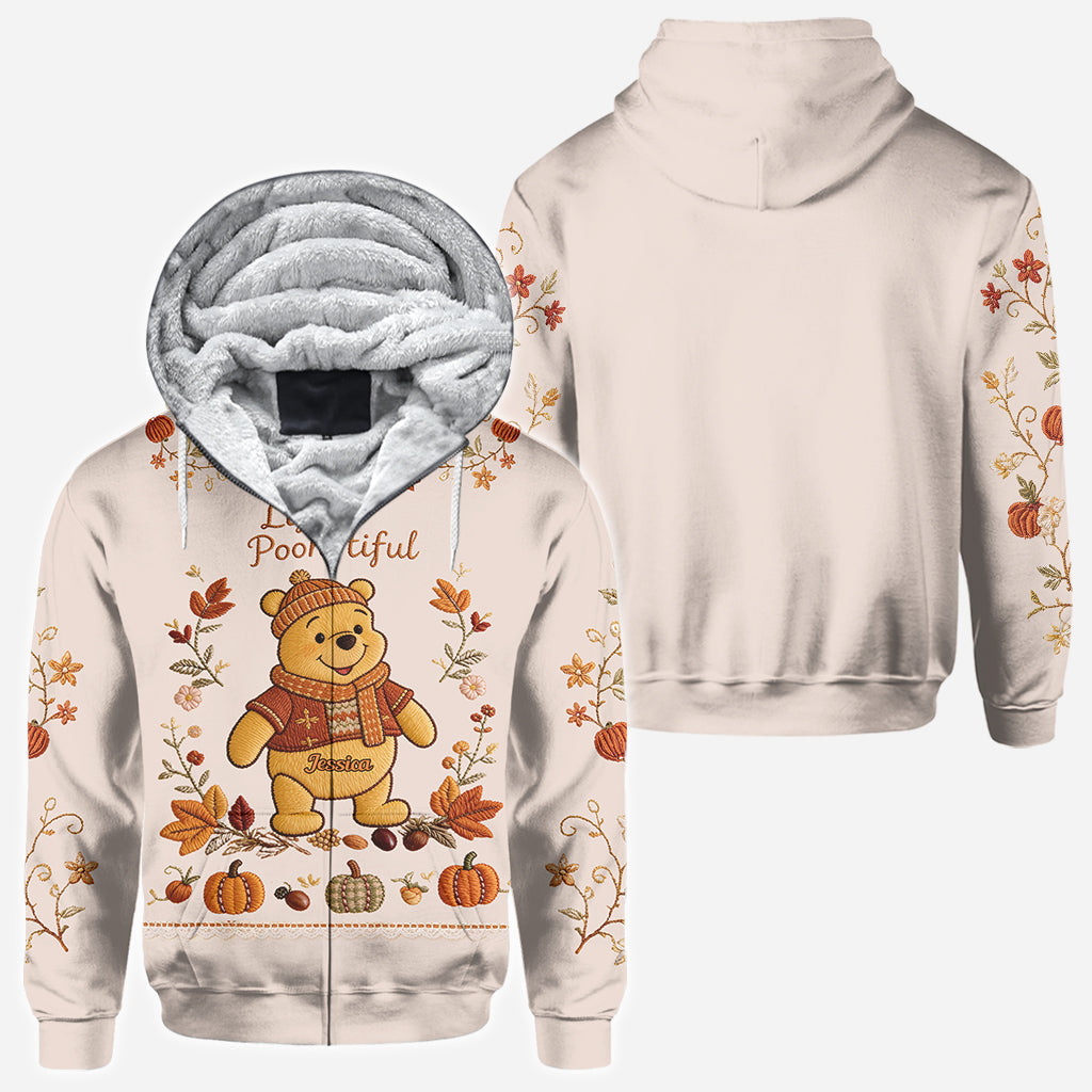 Personalized Autumn Bear All Over Shirt for Kids & Adults All Over Shirt GradoCreations