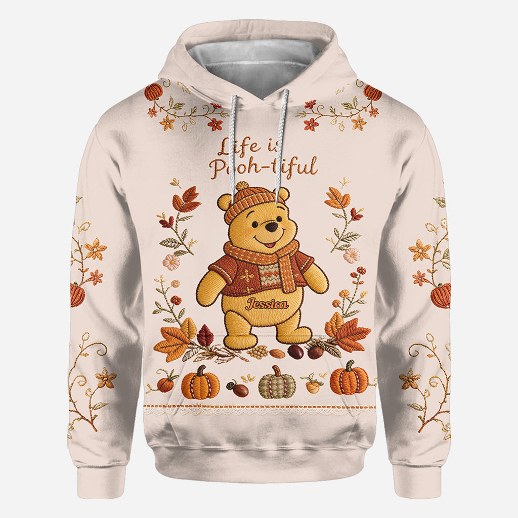 Personalized Autumn Vibes AOP Shirt Gift for Her AOP Shirt GradoCreations
