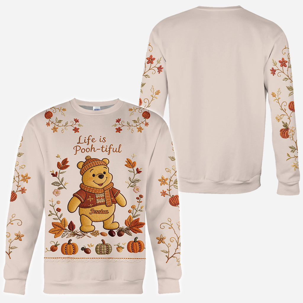Personalized Autumn Vibes AOP Shirt Gift for Her AOP Shirt GradoCreations