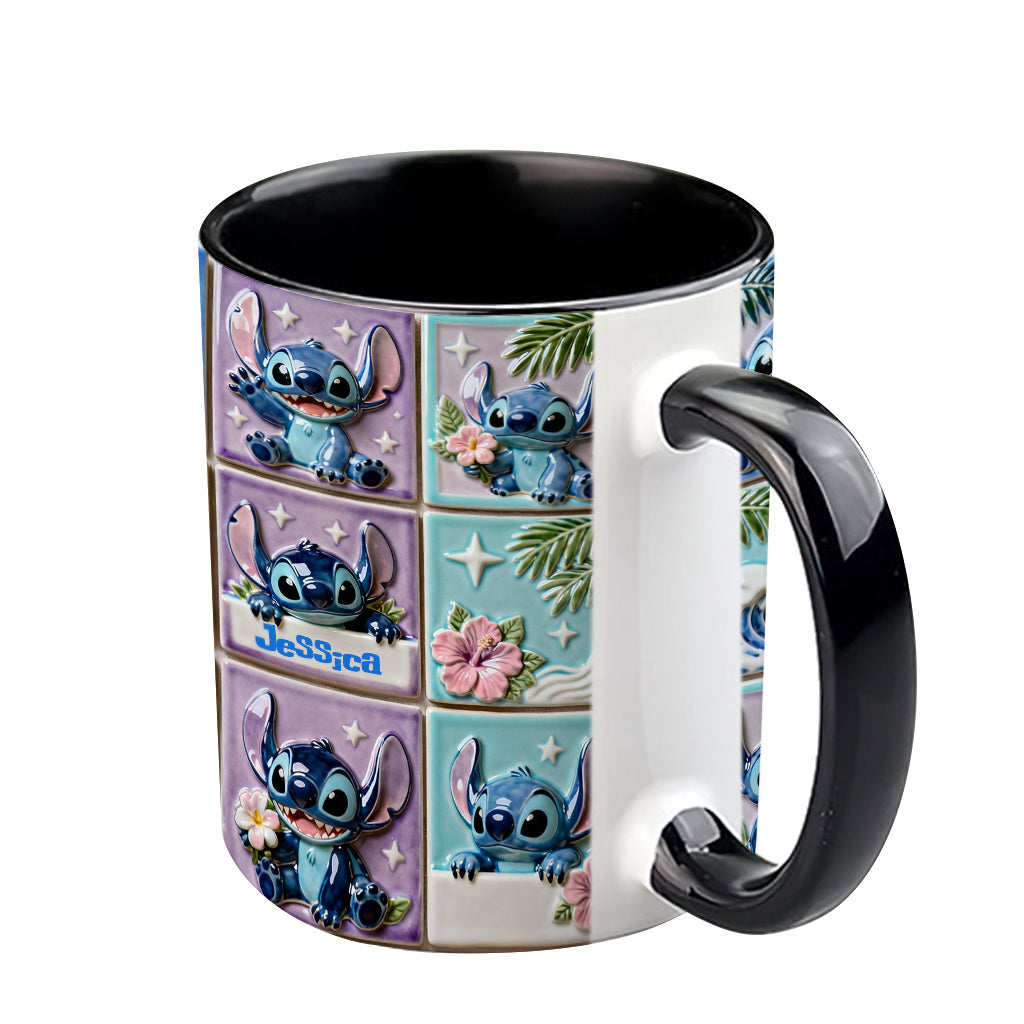 Personalized Ohana Accent Mug Custom Name Gift for Mom Accent Mug GradoCreations