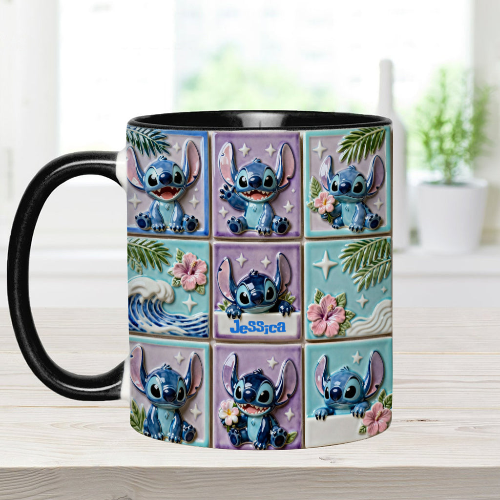 Personalized Ohana Accent Mug Custom Name Gift for Mom Accent Mug GradoCreations