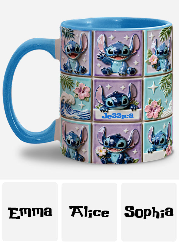 Personalized Ohana Accent Mug Custom Name Gift for Mom Accent Mug GradoCreations
