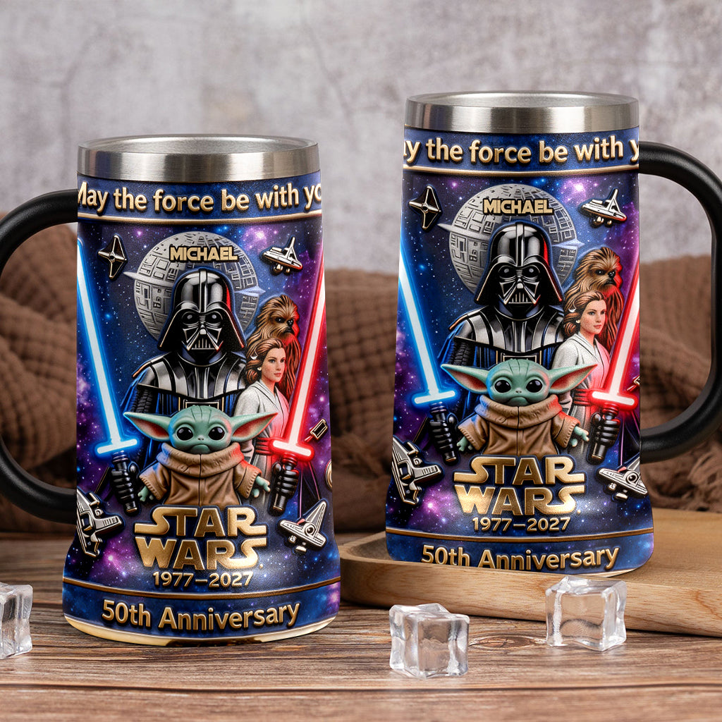 Personalized Star Wars Beer Stein Custom Name Gift for Dad Beer Stein GradoCreations