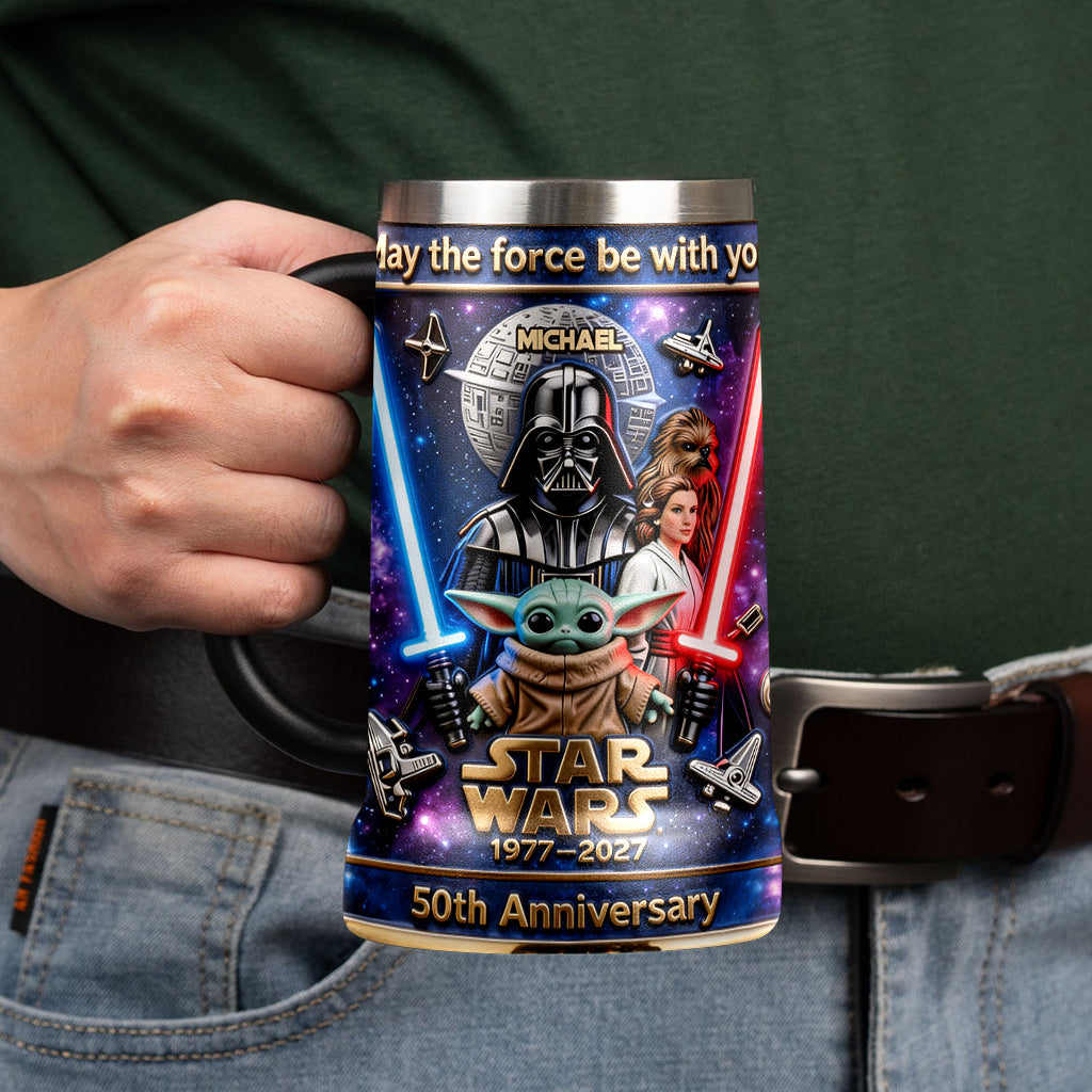 Personalized Star Wars Beer Stein Custom Name Gift for Dad Beer Stein GradoCreations