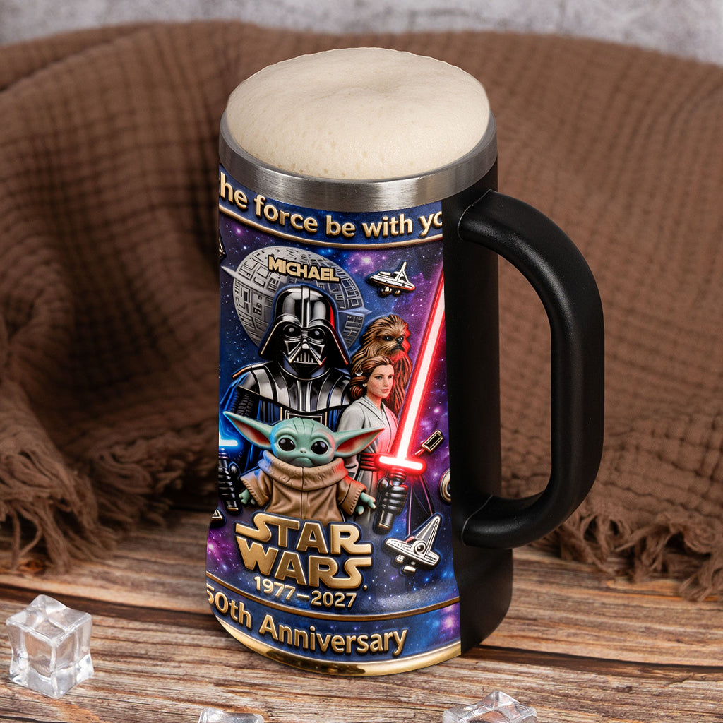 Personalized Star Wars Beer Stein Custom Name Gift for Dad Beer Stein GradoCreations