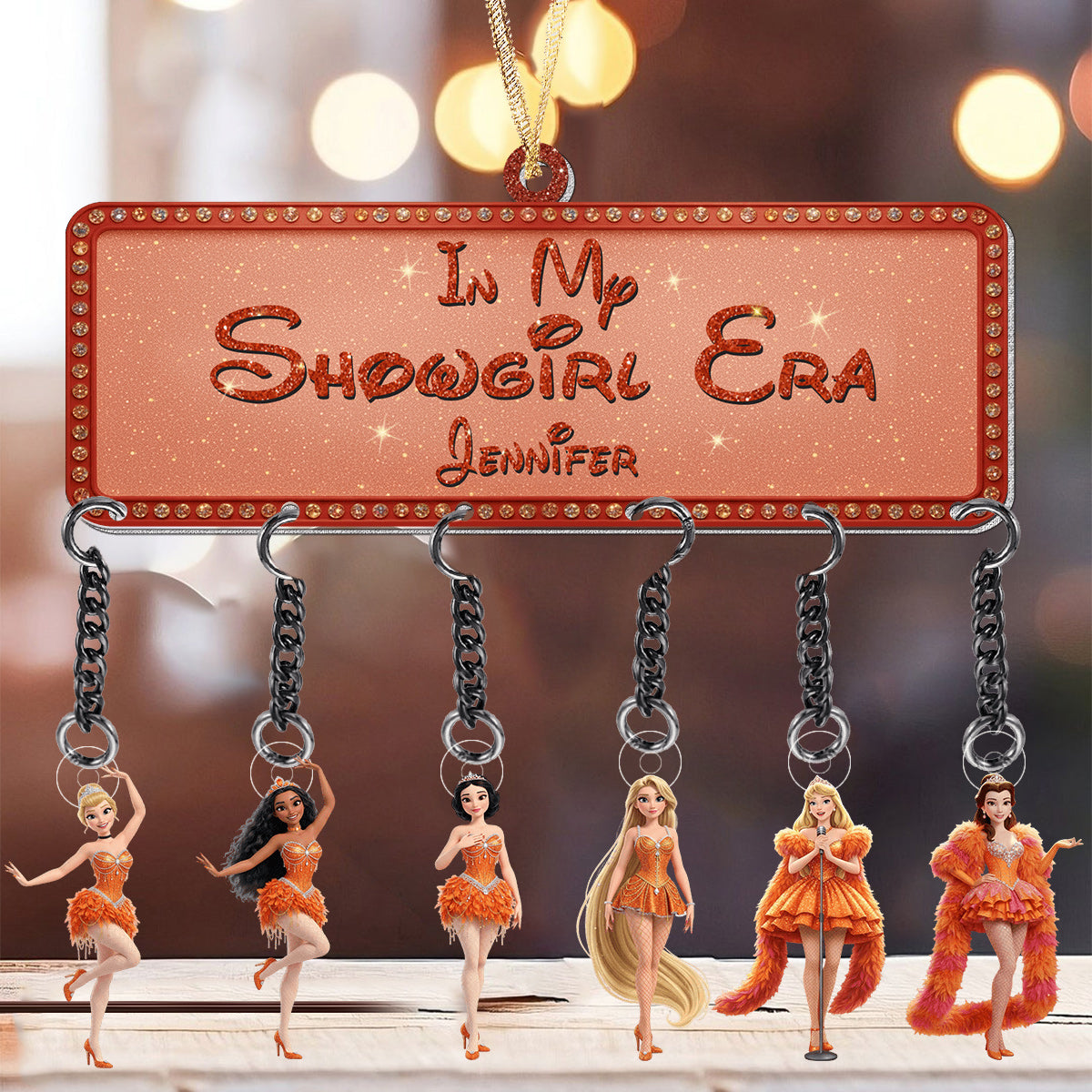 Personalized Showgirl Era Ornament with Custom Charms for Christmas Ornament With Charm GradoCreations