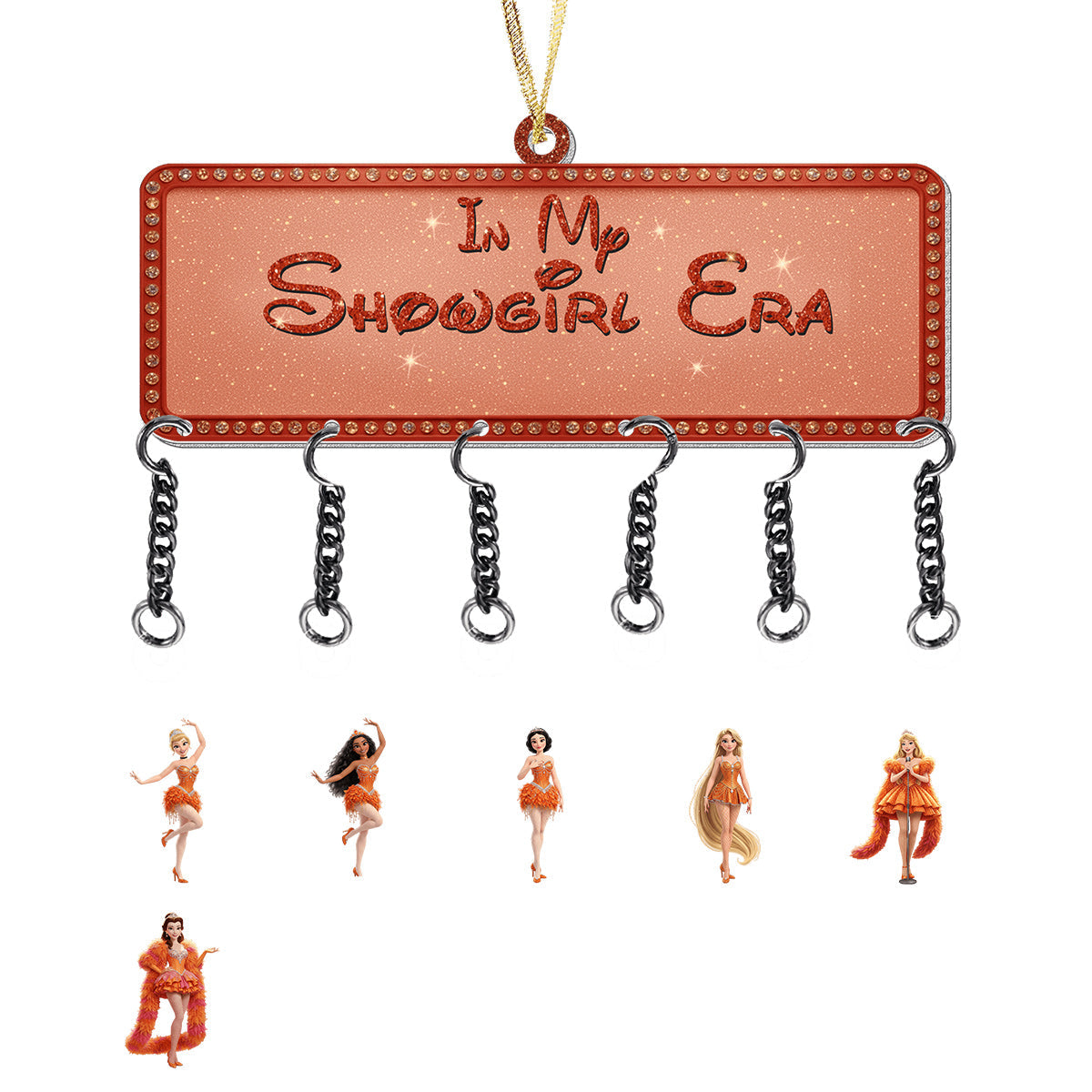 Personalized Showgirl Era Ornament with Custom Charms for Christmas Ornament With Charm GradoCreations