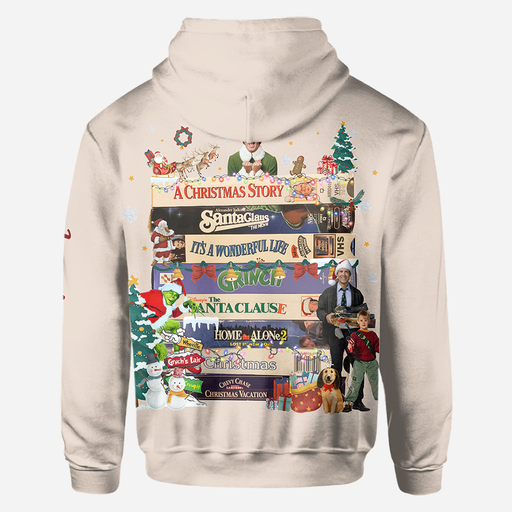 Personalized Christmas Movie Watching All Over Shirt Gift All Over Shirt GradoCreations