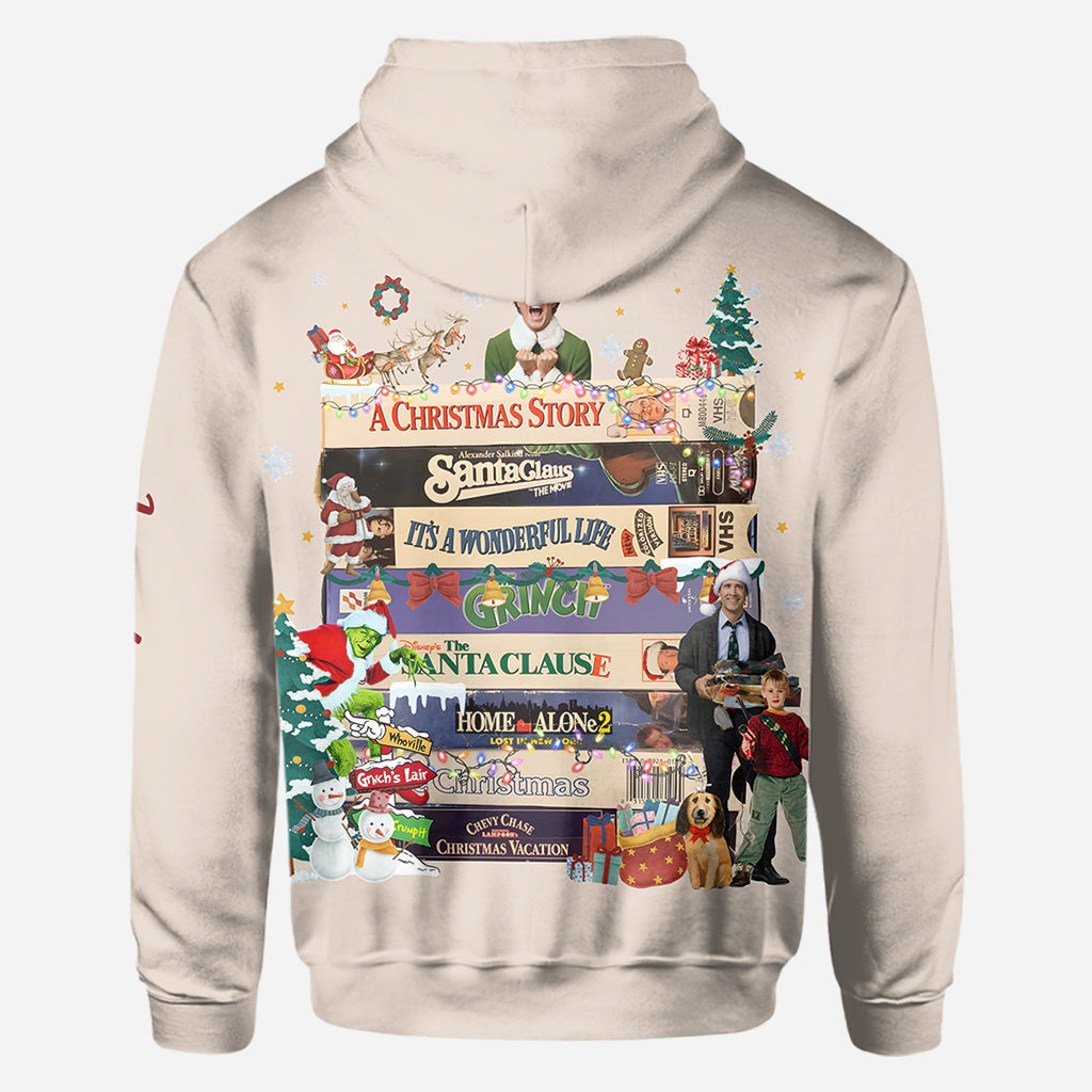Personalized Christmas Movie Watching All Over Shirt Gift All Over Shirt GradoCreations