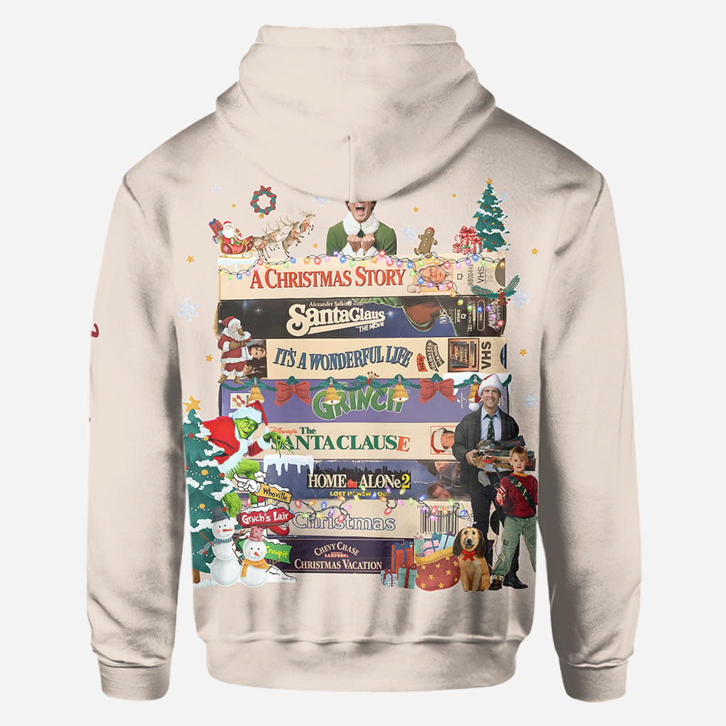 Personalized Christmas Movie Watching All Over Shirt Gift All Over Shirt GradoCreations
