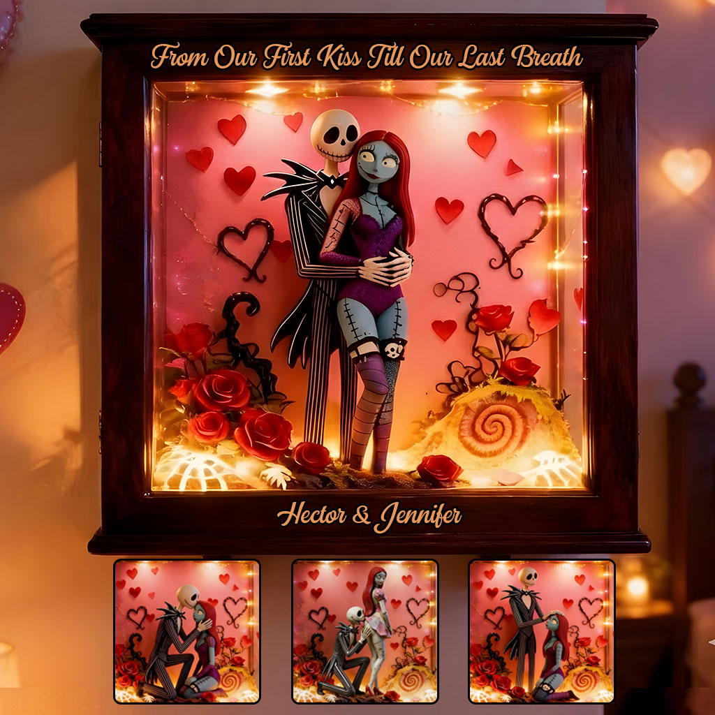 Personalized LED Acrylic Sign Nightmare Gift for Couples LED Light Acrylic Sign GradoCreations