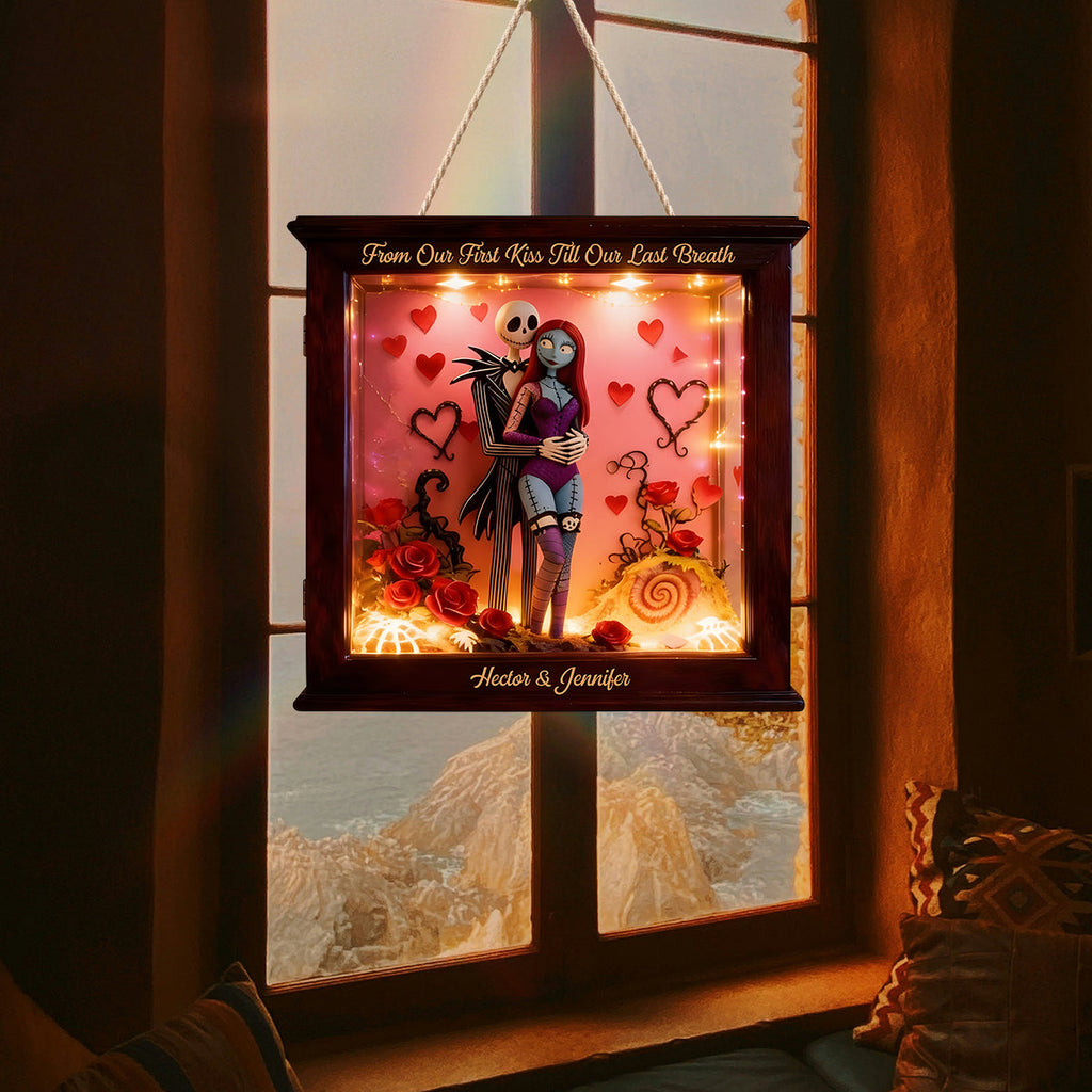 Personalized LED Acrylic Sign Nightmare Gift for Couples LED Light Acrylic Sign GradoCreations