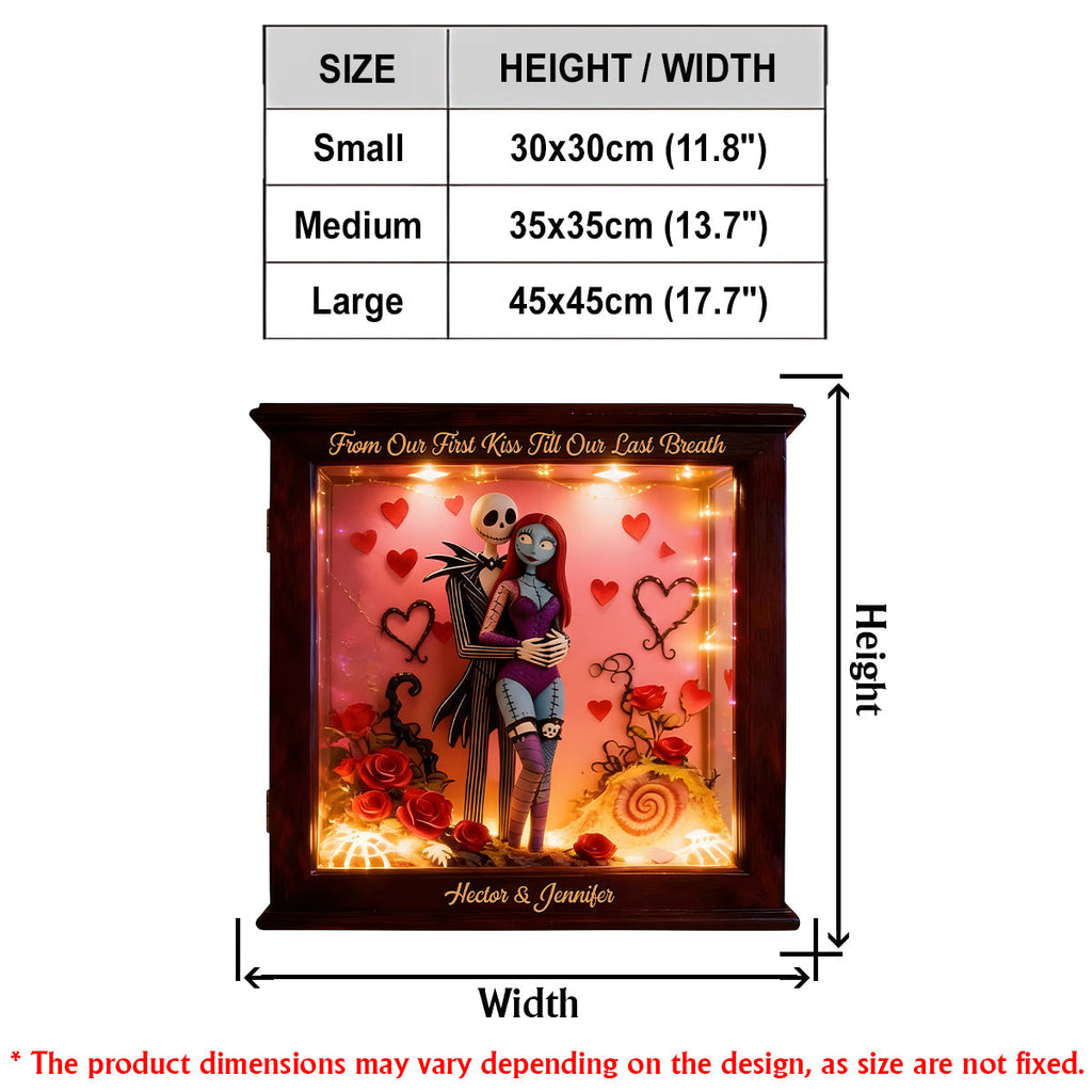 Personalized LED Acrylic Sign Nightmare Gift for Couples LED Light Acrylic Sign GradoCreations
