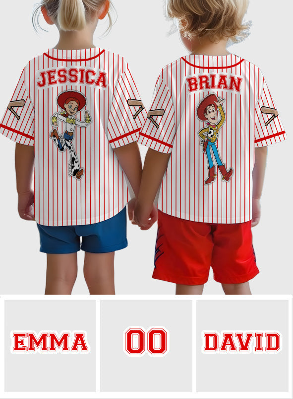 Personalized Kids Baseball Jersey Custom Name Space Ranger Gift Baseball Jersey GradoCreations