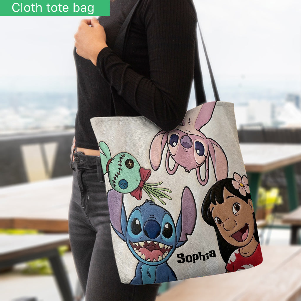 Personalized Ohana Tote Bag Custom Name Gift for Kids Tote Bag GradoCreations
