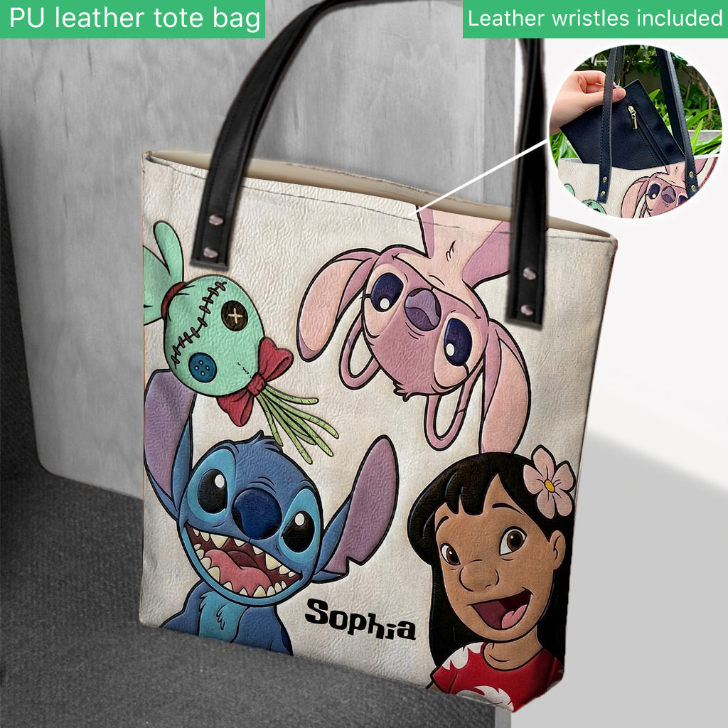 Personalized Ohana Tote Bag Custom Name Gift for Kids Tote Bag GradoCreations