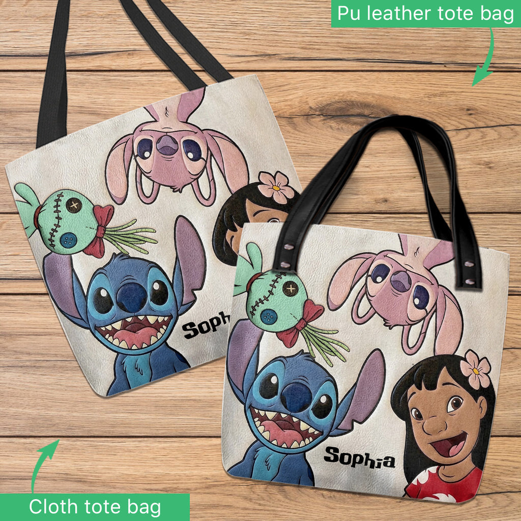 Personalized Ohana Tote Bag Custom Name Gift for Kids Tote Bag GradoCreations