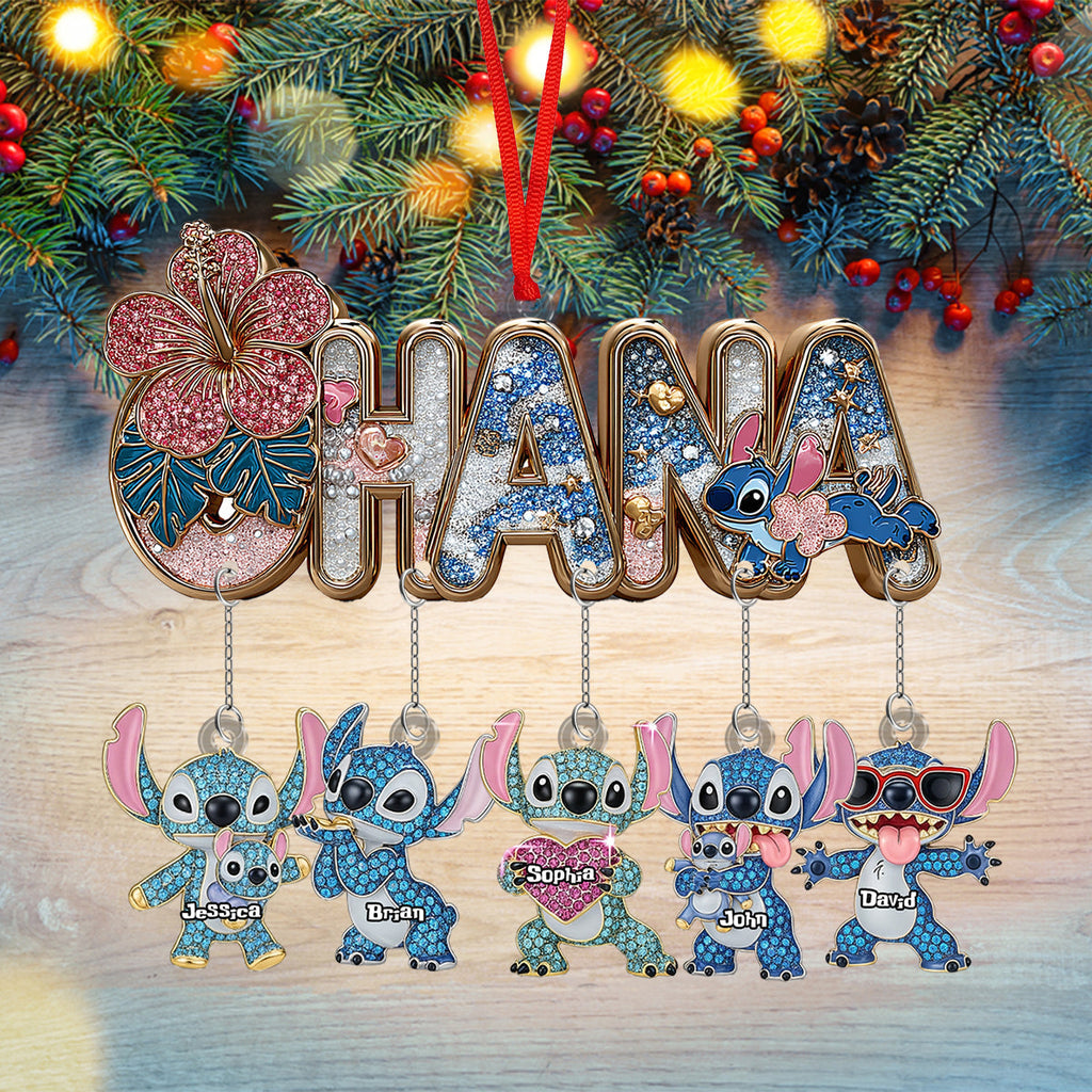 Personalized Ohana Ornament with Custom Charms for Families Ornament With Charm GradoCreations