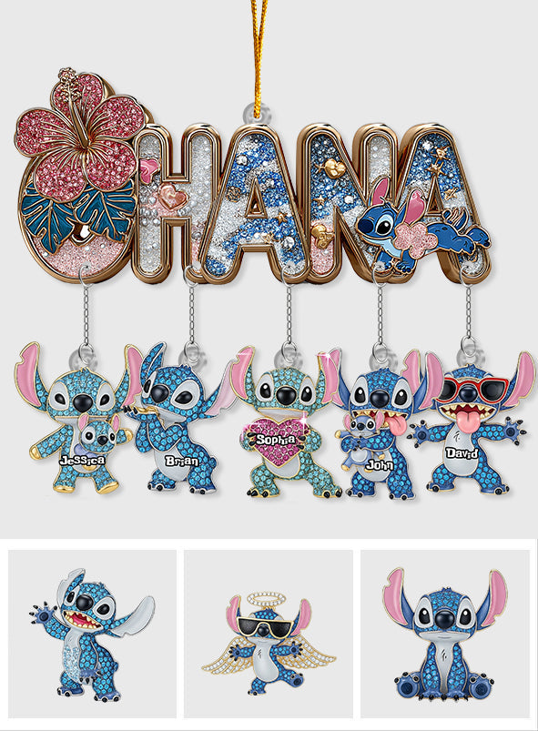 Personalized Ohana Ornament with Custom Charms for Families Ornament With Charm GradoCreations