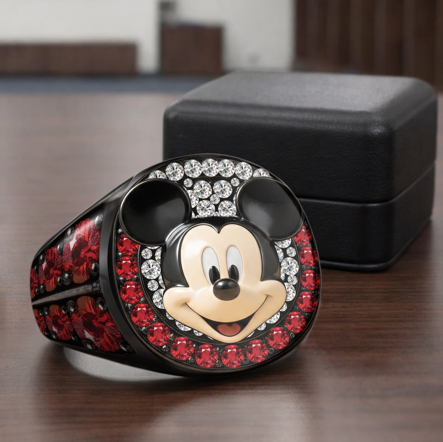 Personalized Mickey & Minnie Mouse Signet Ring Gift Idea Signet Ring GradoCreations